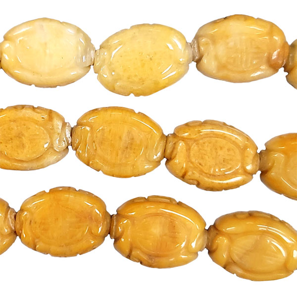 OVAL 18X25MM LONG LIFE YELLOW JADE